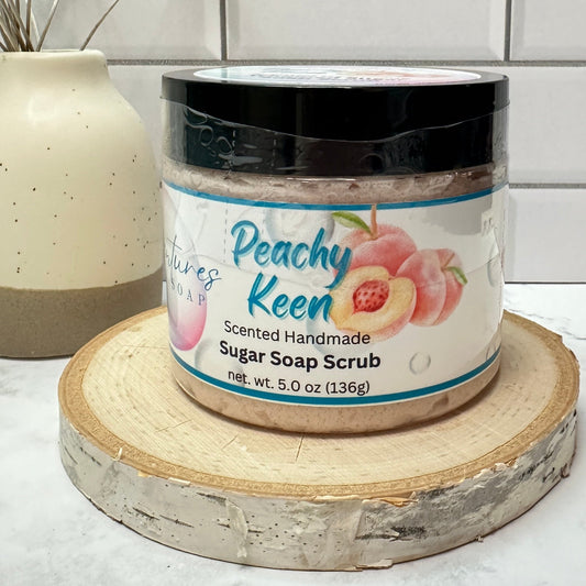 Peachy Keen Whipped Sugar Soap Scrub