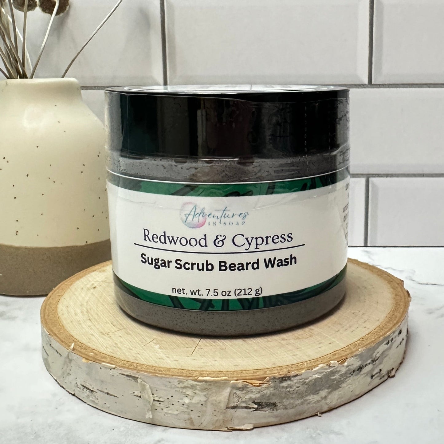 Beard Wash - Redwood & Cypress Sugar Scrub