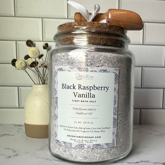 Black Raspberry Vanilla - Fizzy Bath Salts (24.0 oz)