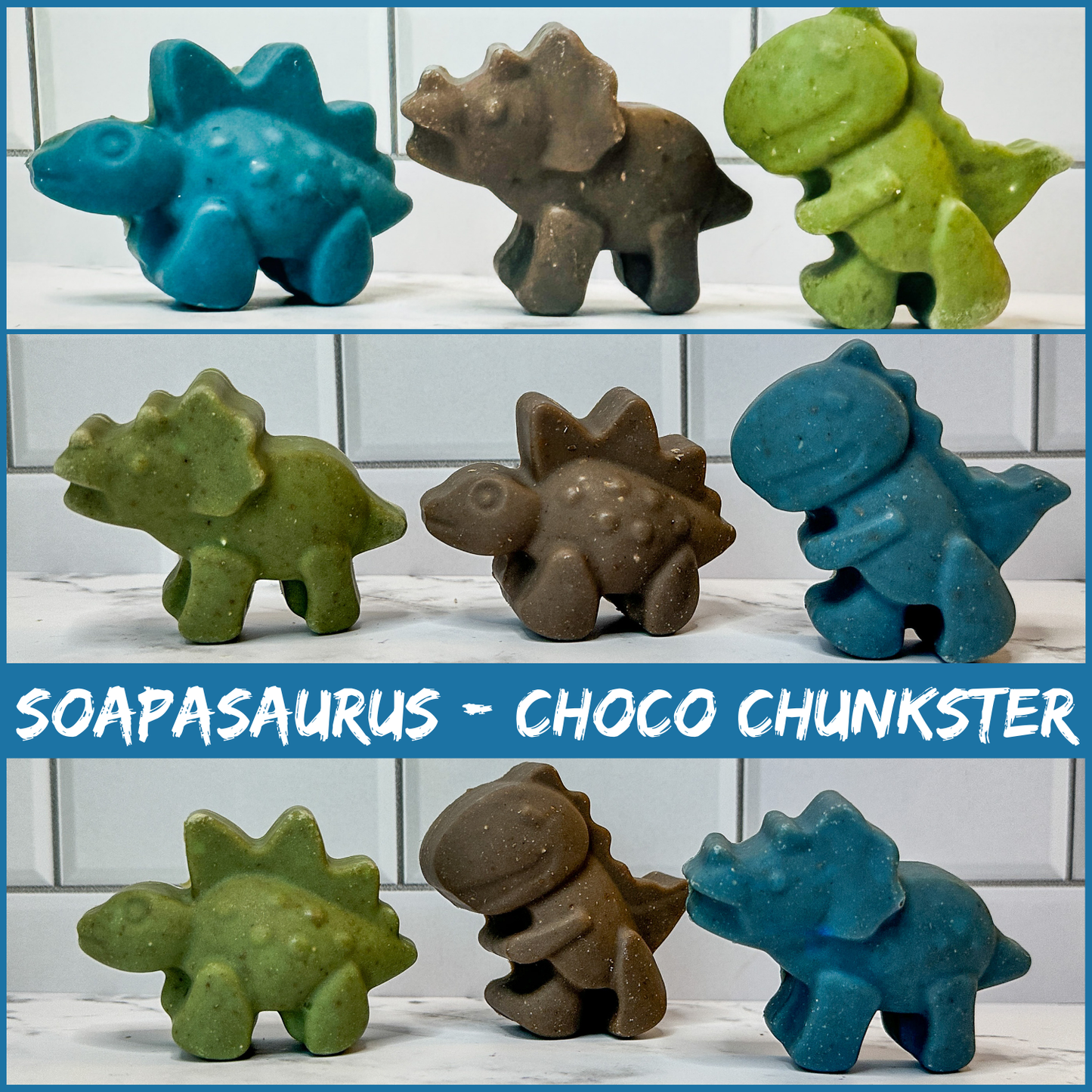 Soapasaurus Soap Set – Set of 3 Dinosaur Shaped Soaps