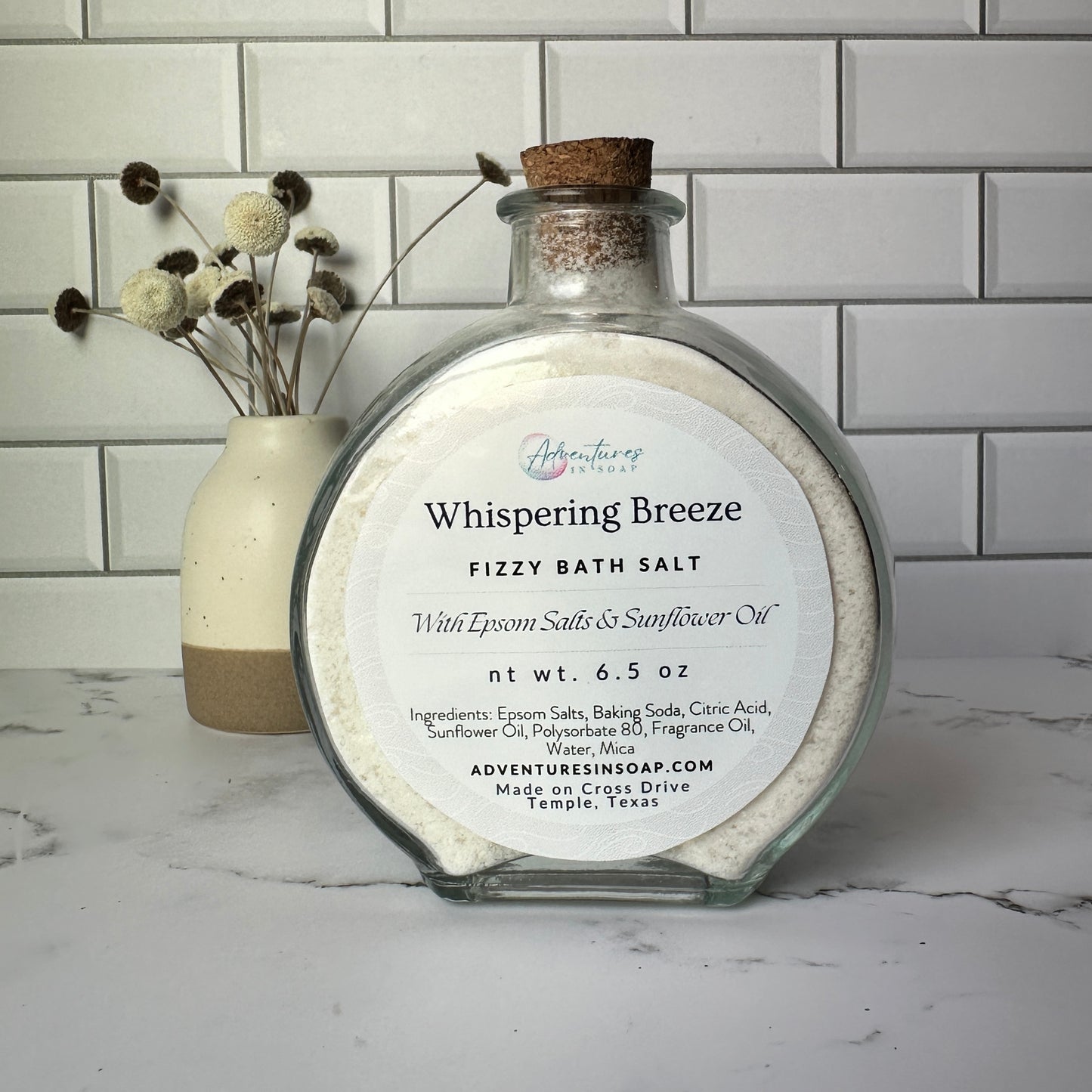 Whispering Breeze- Fizzy Bath Salts (6.5 oz)